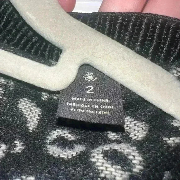 Maison Scotch Soda Jacket Size 2 Medium Wool Bomber Animal Full Zip Heavyweight - Picture 9 of 10